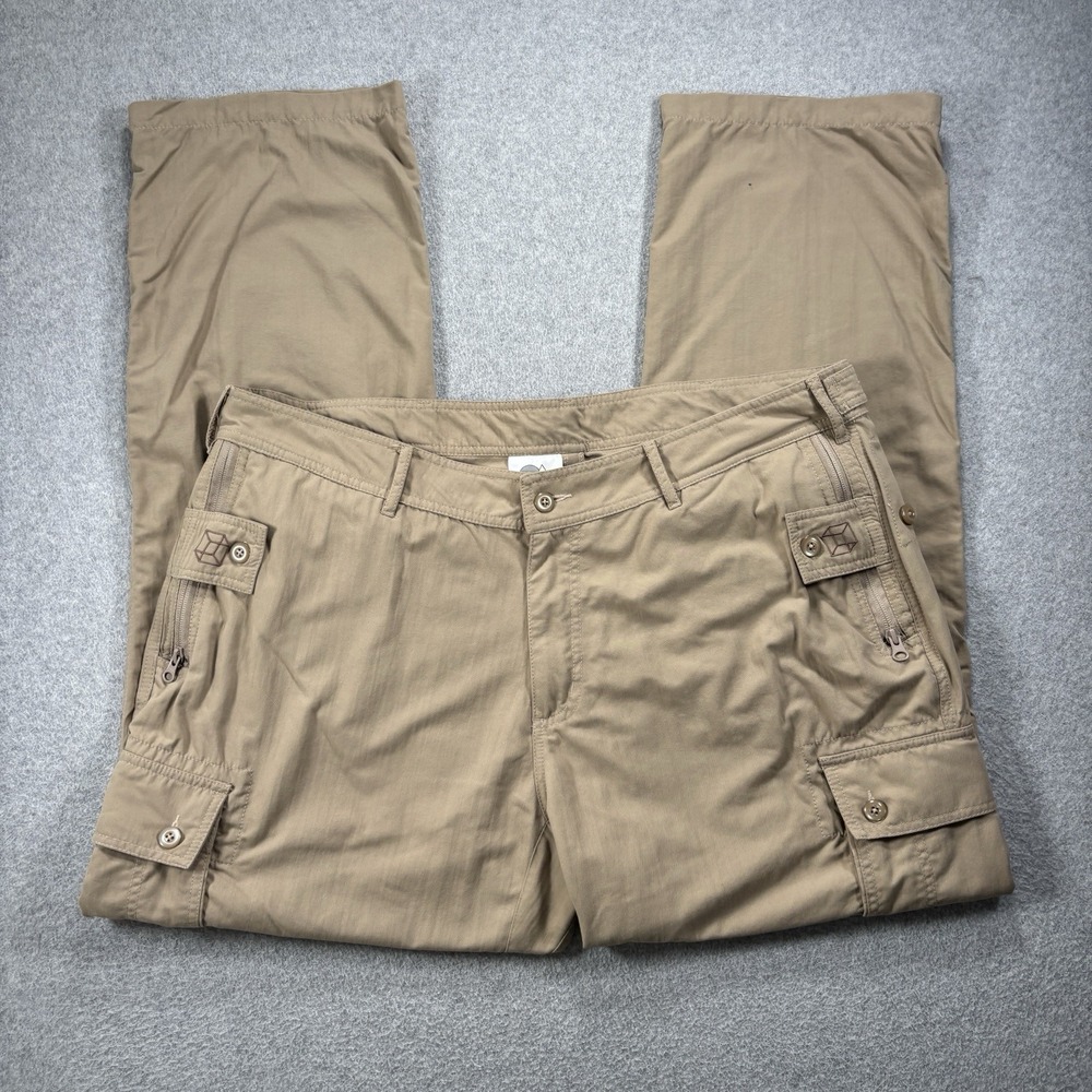 Clothing Arts P Cubed‎ Pick Pocket Proof Mens 40x32 Cargo Travel Pants Khaki